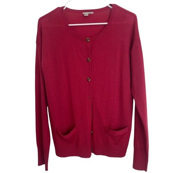 Halogen Pink Button Down Cardigan Sz L - Picture 2 of 9
